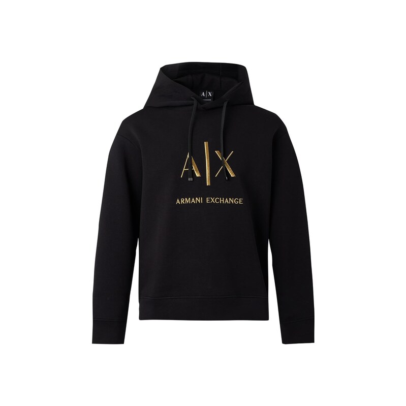ARMANI EXCHANGE Mikina zlatá / černá
