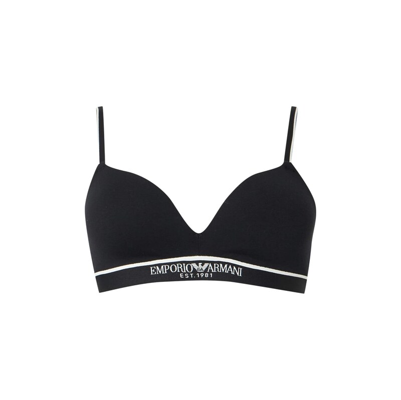 Emporio Armani Podprsenka černá / bílá