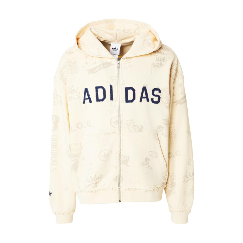 ADIDAS ORIGINALS Mikina AOA béžová / starobéžová / marine modrá