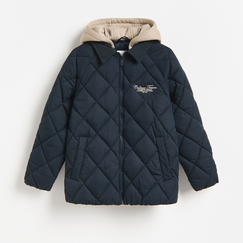Reserved - BOYS` OUTER JACKET - tmavomodrá
