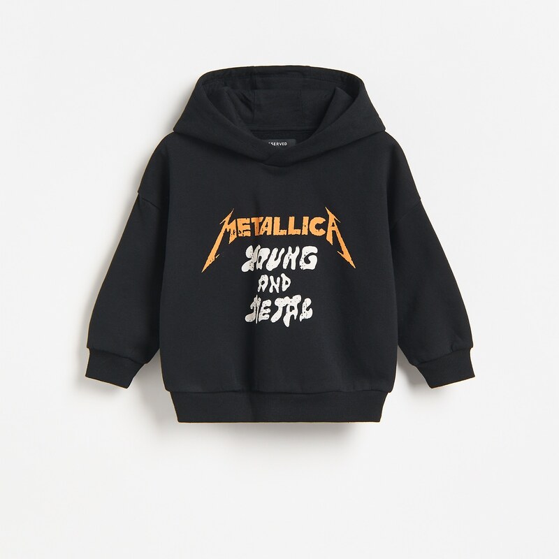 Reserved - Mikina s motivem Metallica - černý