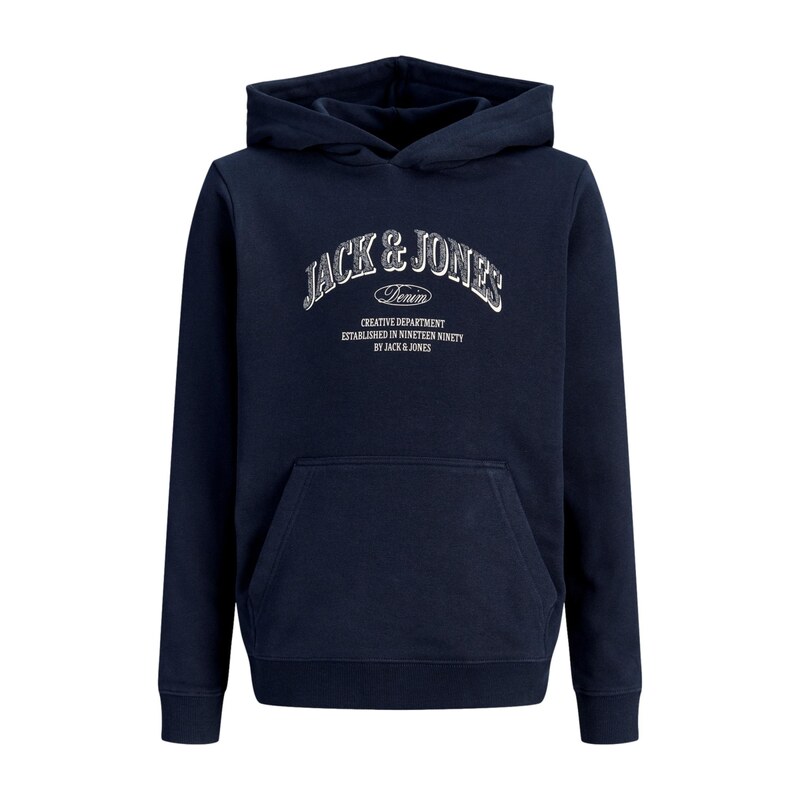 Jack & Jones Junior Mikina JJEDenver tmavě modrá / šedá / bílá
