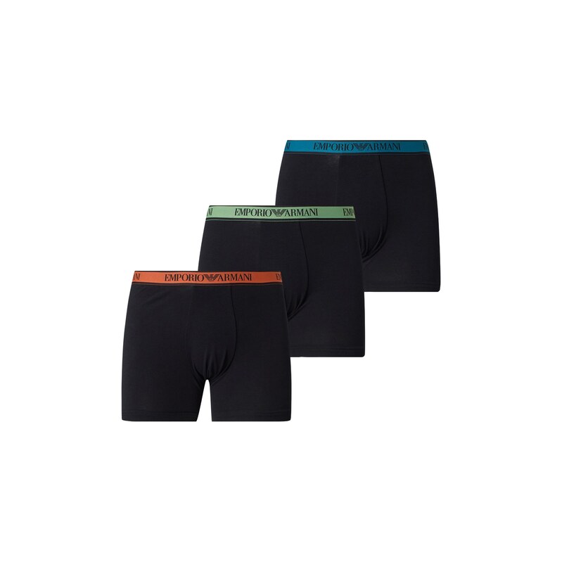 Emporio Armani Boxerky modrá / zelená / oranžová / černá
