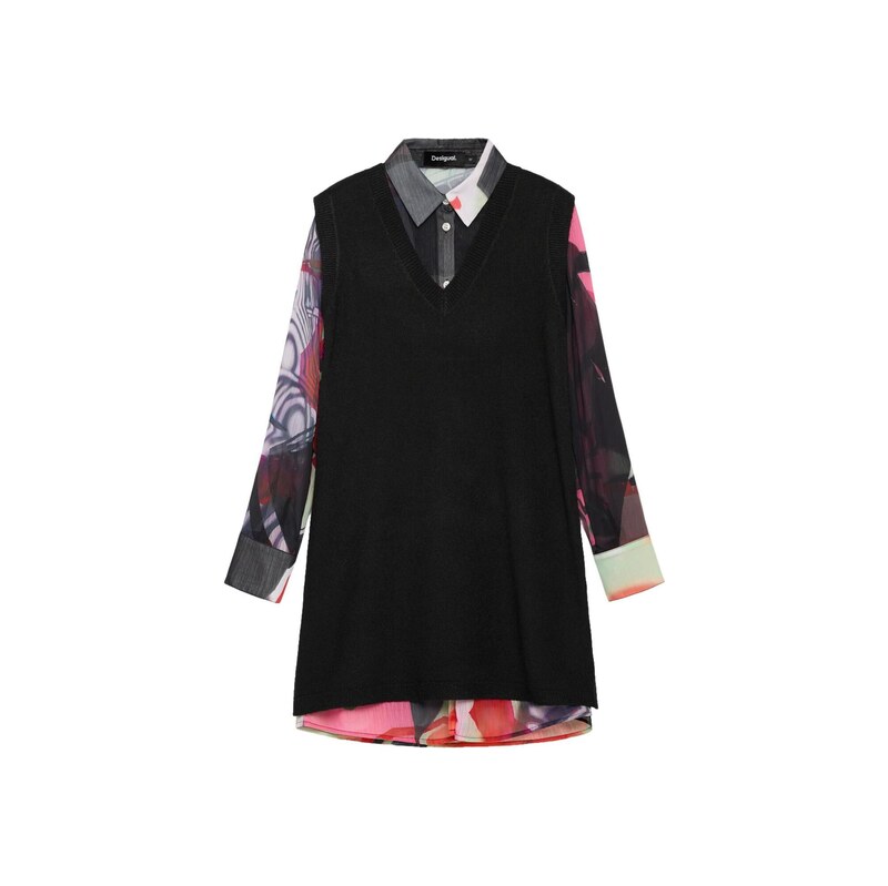 Desigual Košilové šaty  M. C. Lacroix mix barev / černá