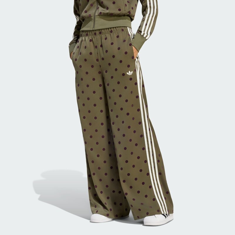 ADIDAS ORIGINALS Kalhoty čokoládová / olivová / bílá