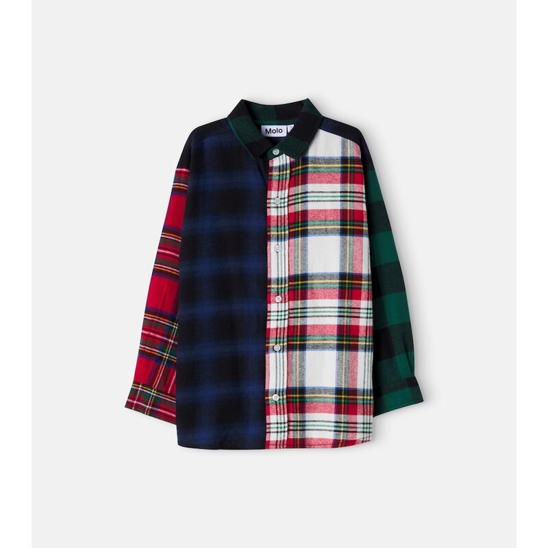 Molo Remon plaid cotton shirt