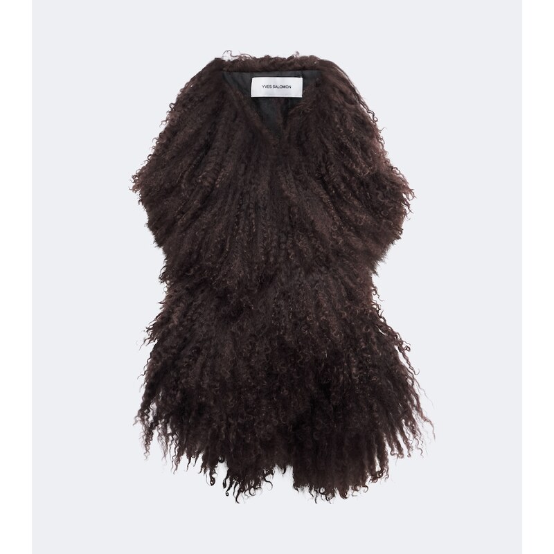 Yves Salomon Shearling scarf