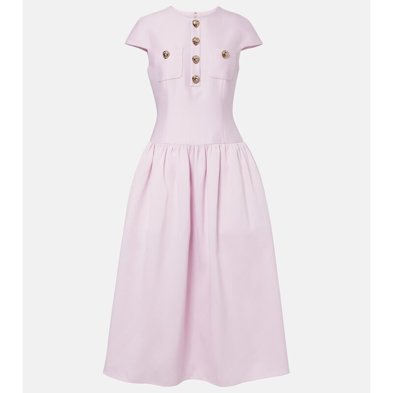 Self-Portrait Taffeta midi dress