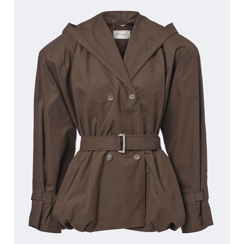 Magda Butrym Belted hooded cotton jacket