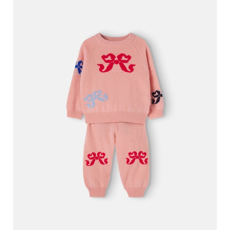 Molo Baby printed wool sweatshirt and sweatpants set