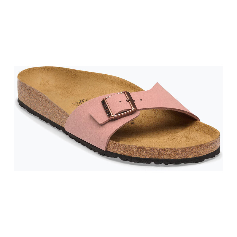 Dámské pantofle BIRKENSTOCK Madrid Birkibuc Narrow růžová hlína
