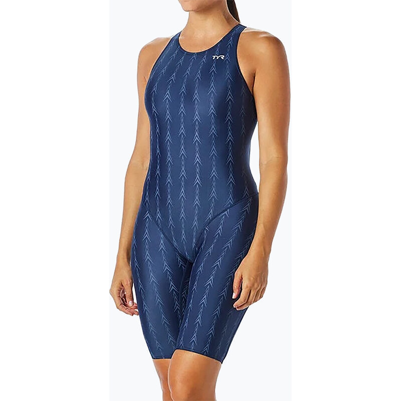 Dámské jednodílné plavky TYR Fusion 2 Aerofit Shortjohn navy
