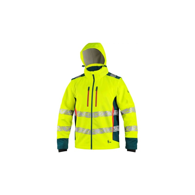 CANIS CXS BEDFORD Výstražná pánská bunda softshell -