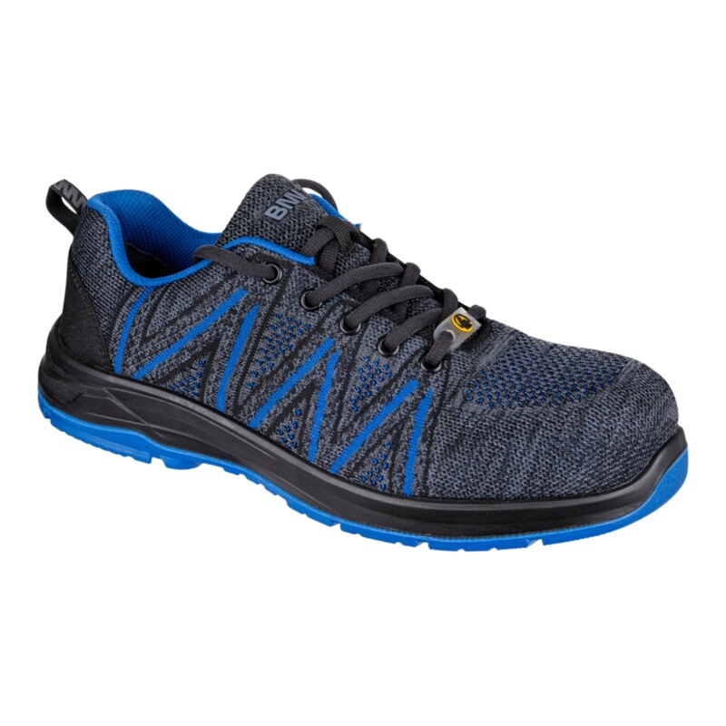 BENNON KNITTER S1 ESD NM 4WIDE BLUE LOW - Pracovní obuv S1 ESD