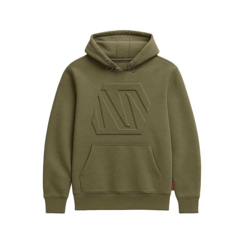 BENNON AURORA SWEATSHIRT KHAKI - Pánská mikina s kapucí khaki -