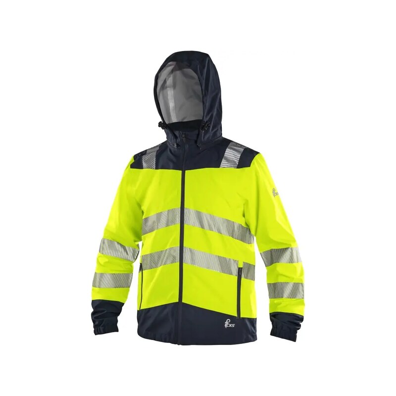 CANIS CXS HALIFAX SHELL - Pánská reflexní výstražná bunda Hi-Vis