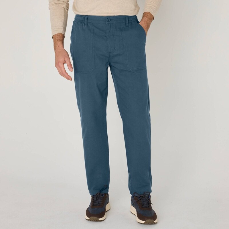 Blancheporte Workwear kalhoty z plátna canvas ocelově modrá