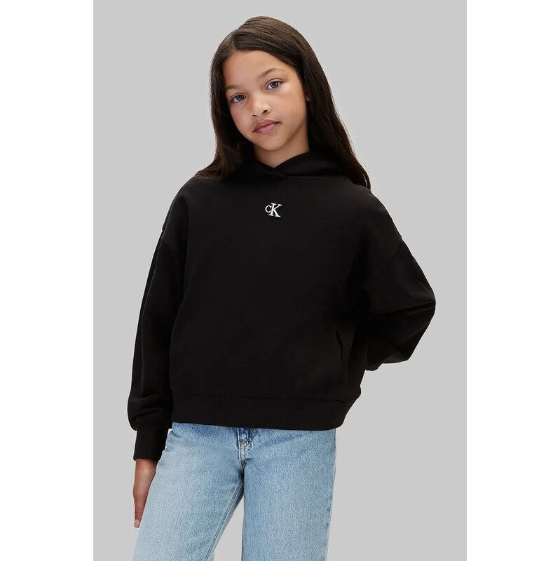 Calvin Klein Jeans mikina s kapucí dětská bavlněná