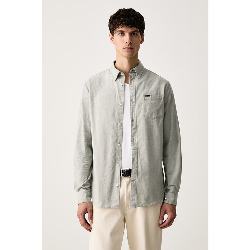Barbour košile pánská bavlněná Marsden
