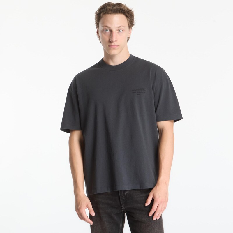 Tričko AllSaints Xander Ss Crew Carter Grey XL