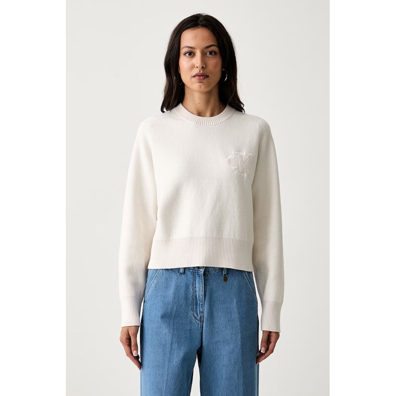 Calvin Klein Jeans svetr dámský s příměsí vlny