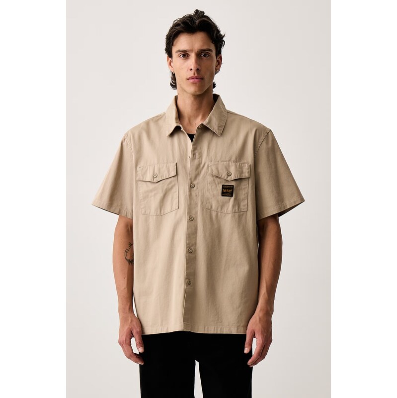 Levis košile pánská bavlněná SS WORKER - WW x WORKWEAR