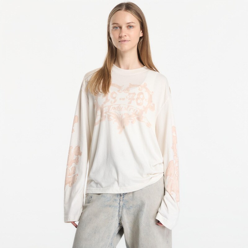 Tričko Diesel T-Hilary-Ls-AA1 T-Shirt Off White M