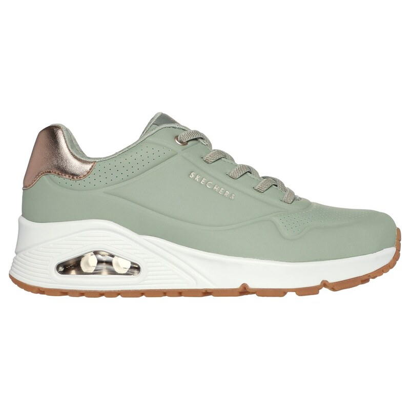 Skechers Ženy UNO - Shimmer Away Shoes v Šalvěj, Velikost 39