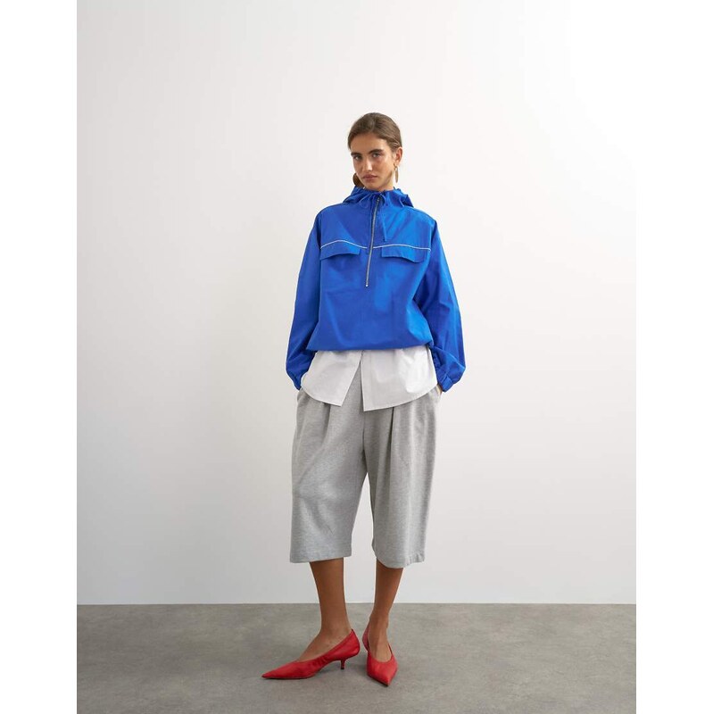 Topshop piping bomber in cobalt-Blue
