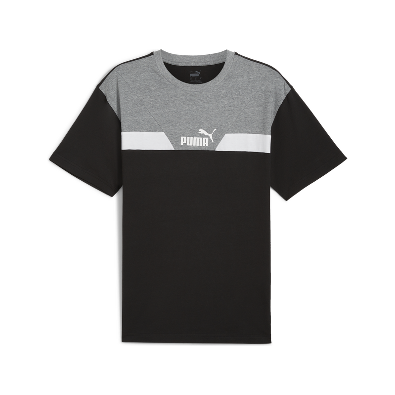 Puma PUMA POWER Colorblock Tee BLACK