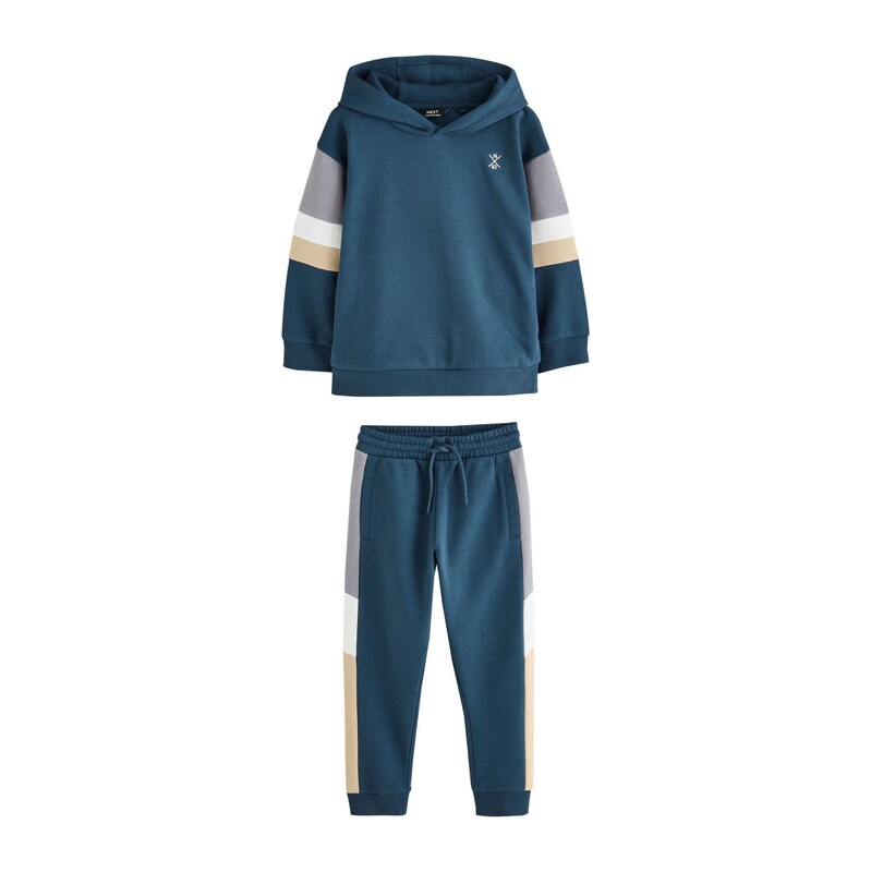 Next Joggingová souprava tělová / modrá / kámen / bílá