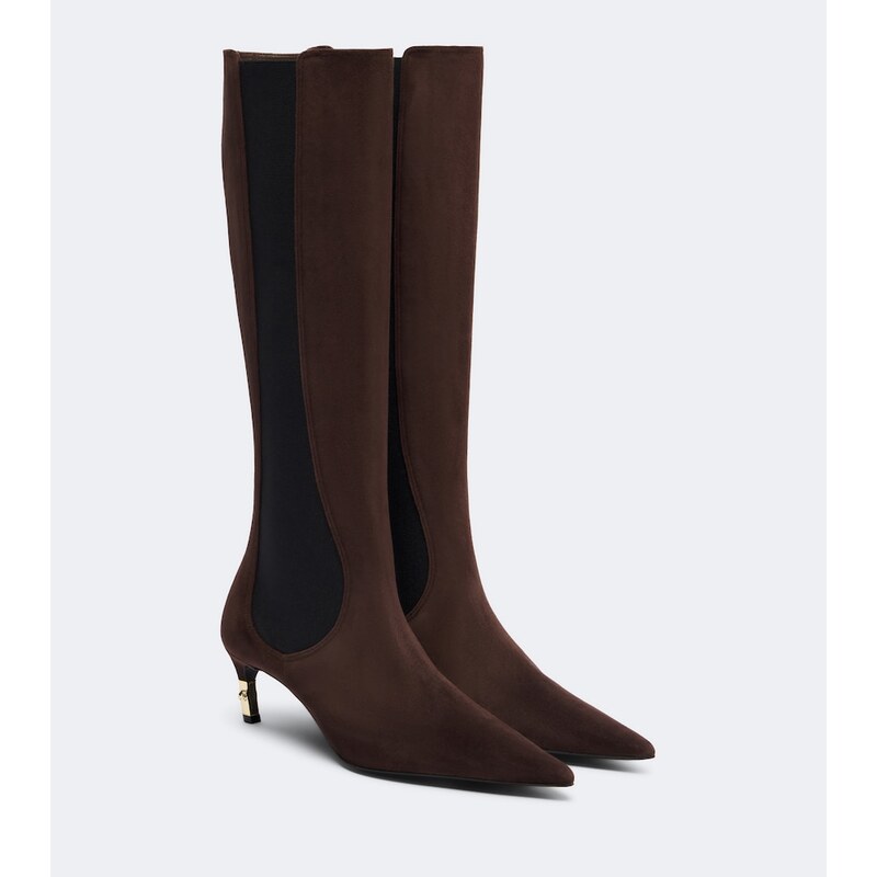Gucci Eva suede knee-high boots