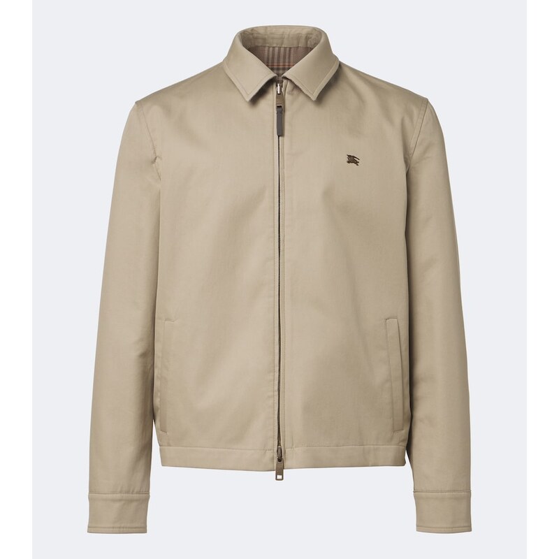 Burberry Reversible cotton gabardine blouson ajcket