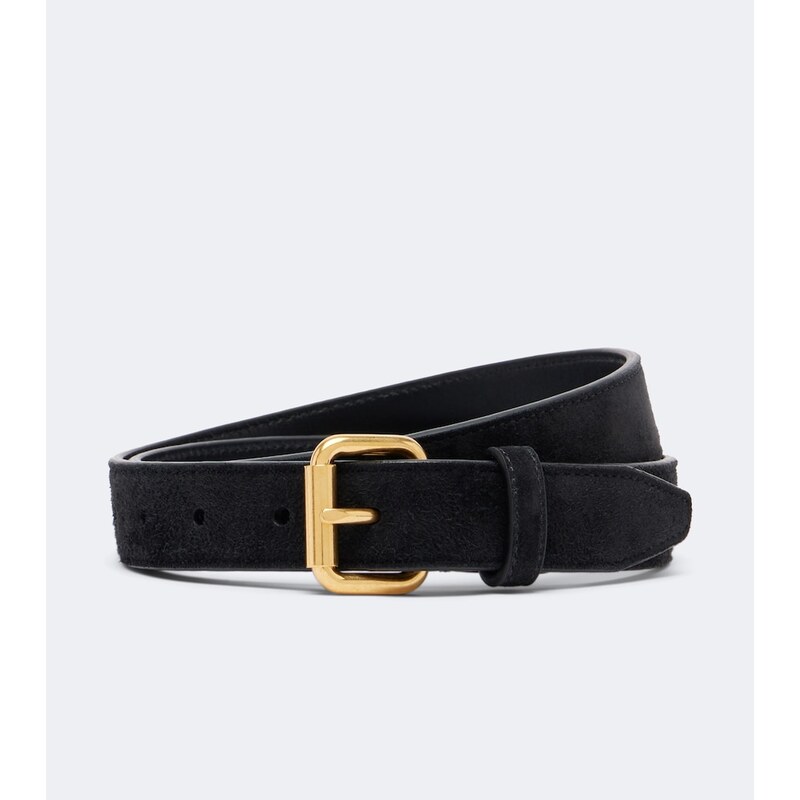 The Row Geo suede belt
