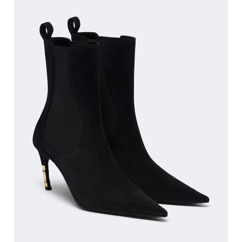 Gucci Embellished suede ankle boots