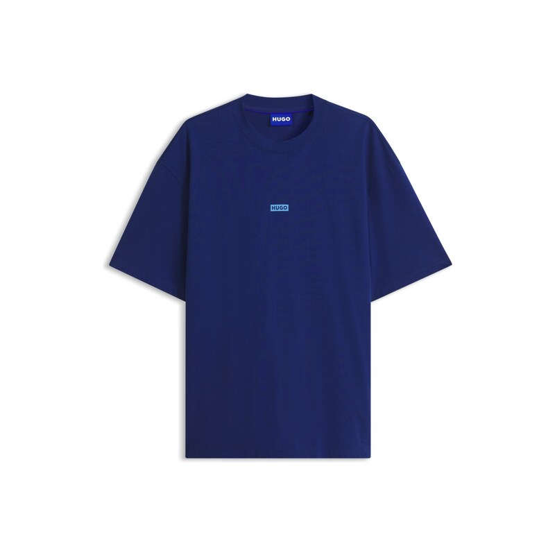 HUGO Loose-fit T-shirt in cotton with rear logo artwork