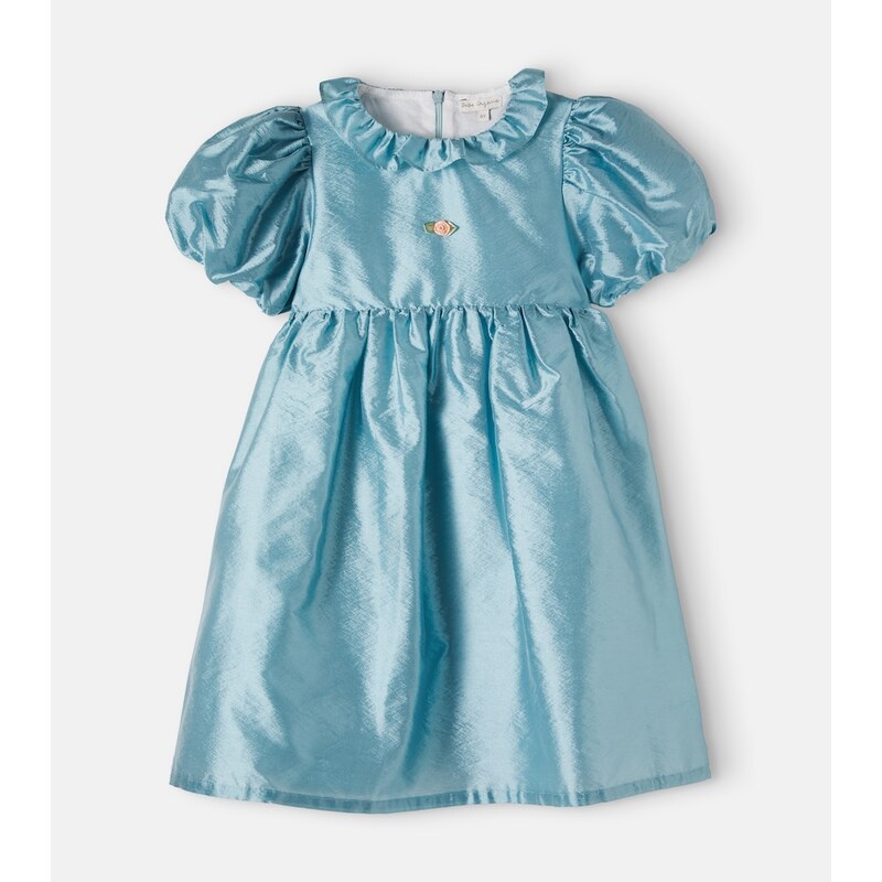 Bebe Organic Moon bow-detail satin dress