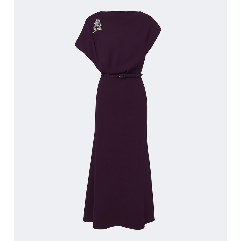 Roland Mouret Embellished cady cocktail dress