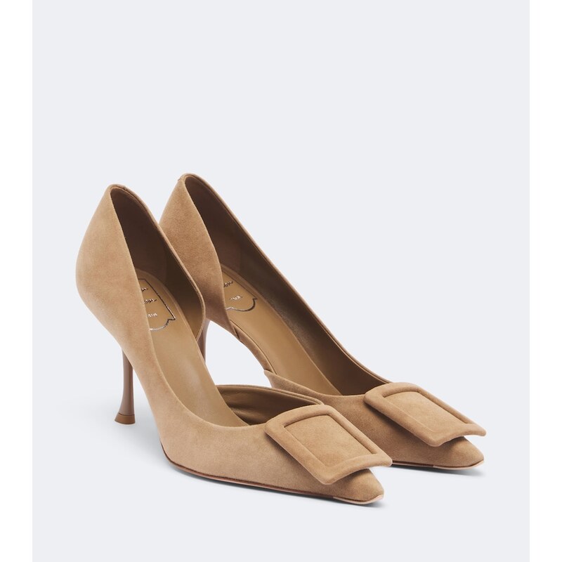 Roger Vivier Viv In The City suede pumps