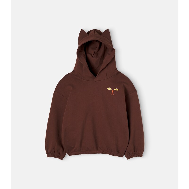 Mini Rodini Embroidered cotton jersey hoodie