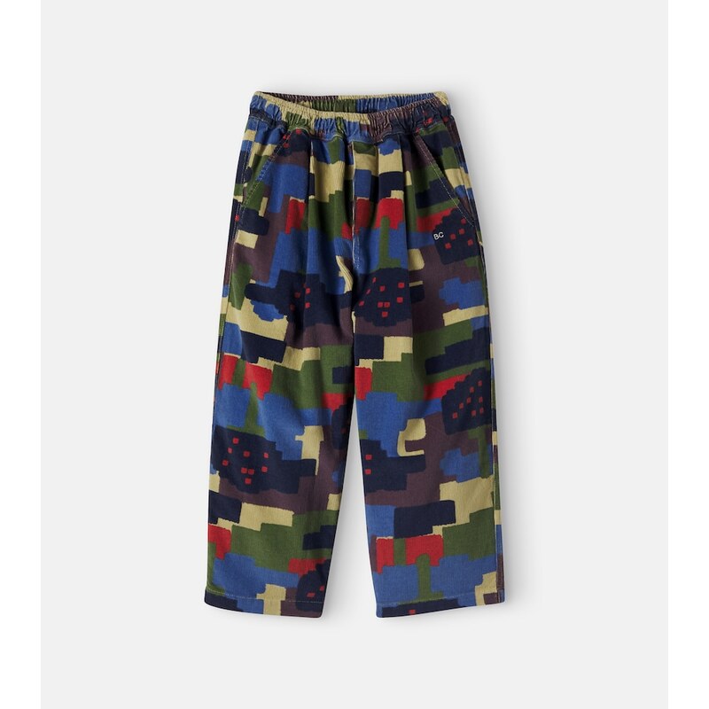 Bobo Choses Printed cotton corduroy pants