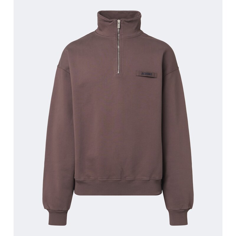 Jacquemus Camionneur half-zip cotton jersey sweatshirt