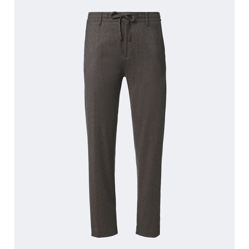 Elegantní pánské kalhoty Canali v barvě beige