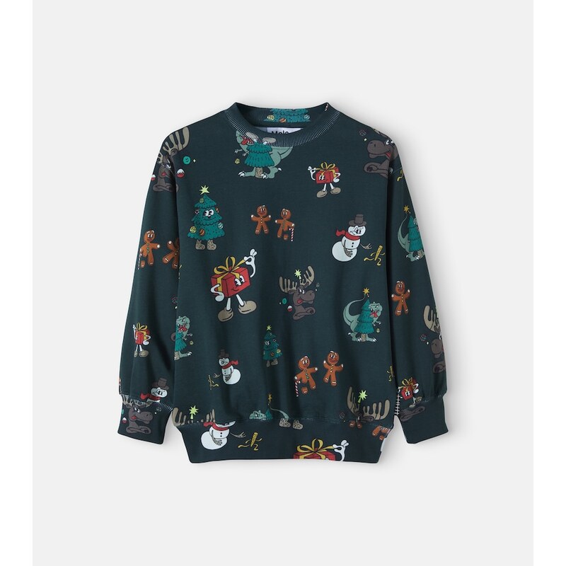 Molo Monti printed cotton jersey sweatshirt