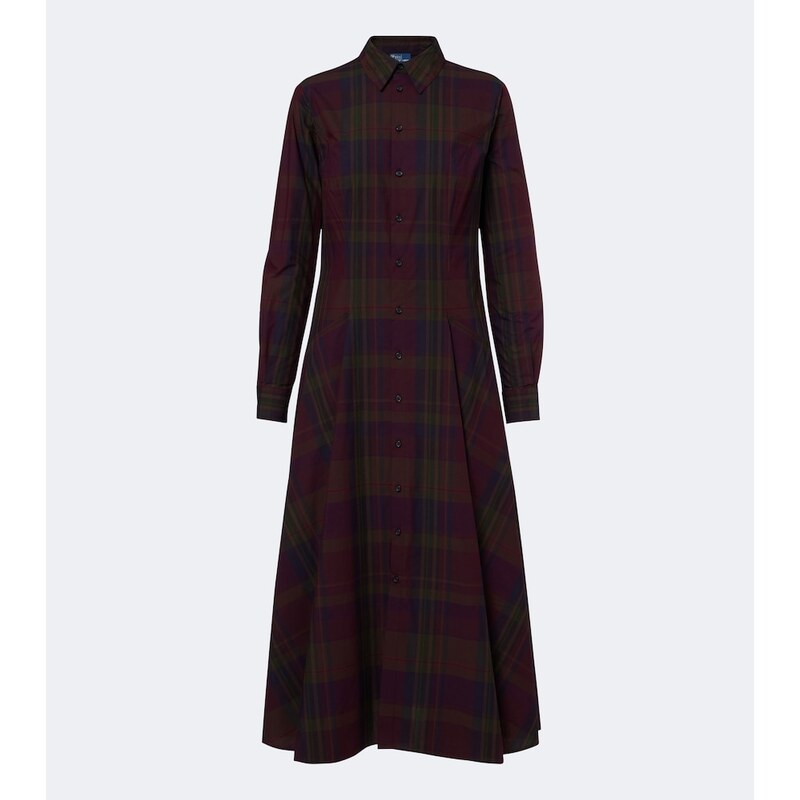 Polo Ralph Lauren Plaid cotton-blend shirt dress