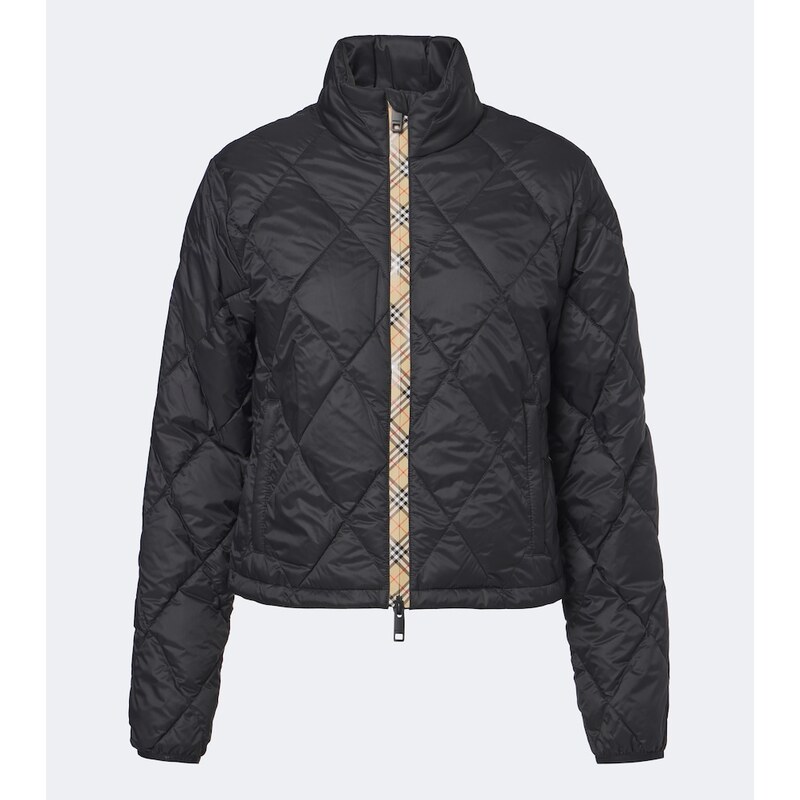 Burberry Burberry Check quilted puffer jacket