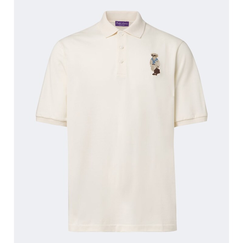 Ralph Lauren Purple Label Polo Bear cotton and cashmere piqué