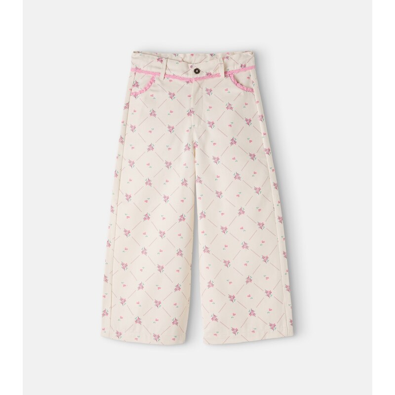 Bebe Organic Heidi floral cotton pants