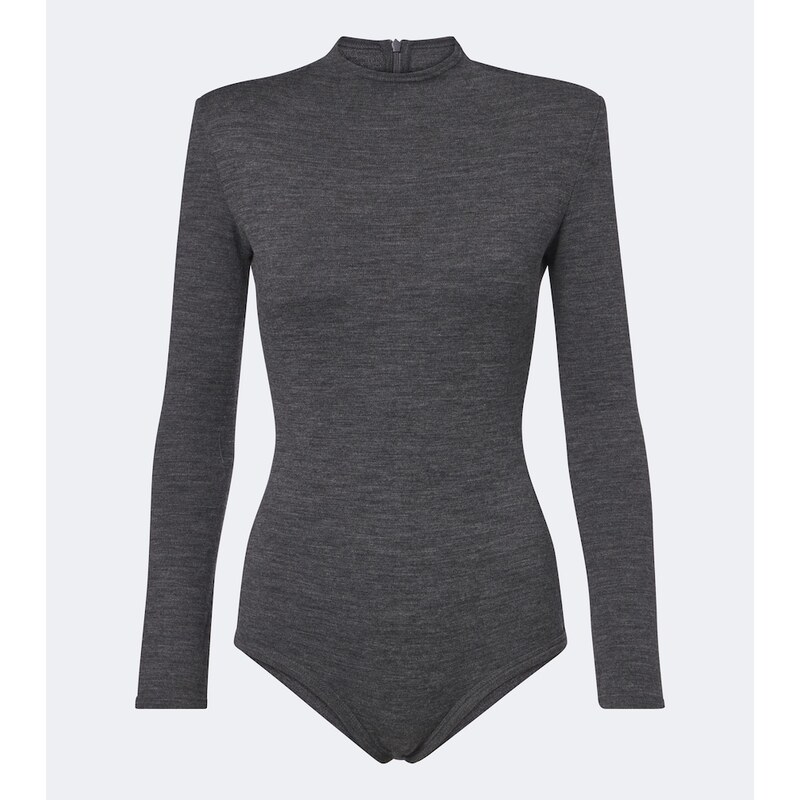 Dámská body Jil Sander Wool v barvě antracit