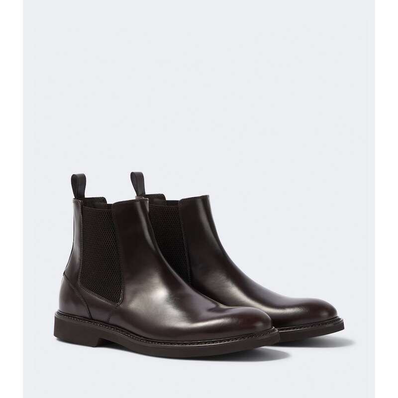 Canali Leather Chelsea boots